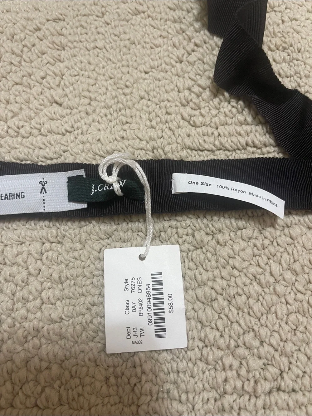 J. Crew fabric belt with gems NWT - Picture 2 of 3